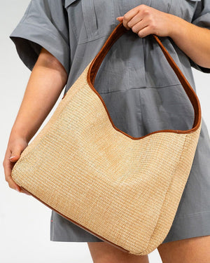 ELMS + KING Arcadia Tote - Tan Weave TOTE BAG - Zabecca Living