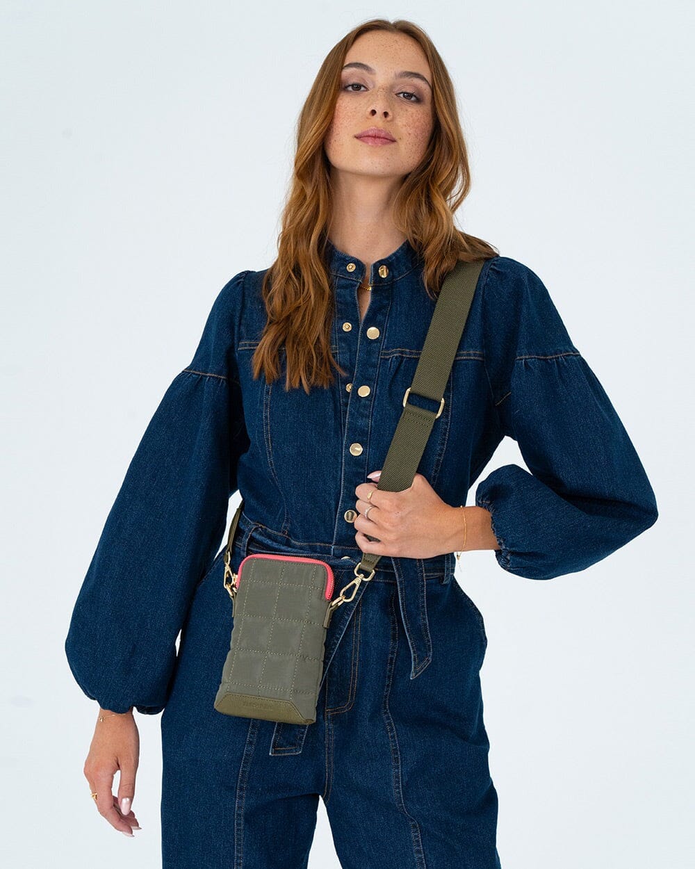 ELMS + KING Baker Phone Bag - Khaki HANDBAG - Zabecca Living