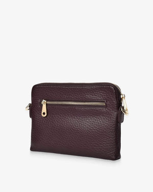 ELMS + KING Bowery Crossbody - Wine HANDBAG - Zabecca Living