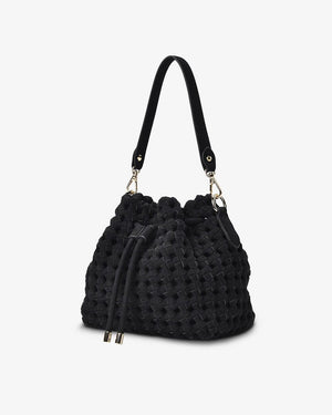 ELMS + KING Box Weave Bag - Navy HANDBAG - Zabecca Living