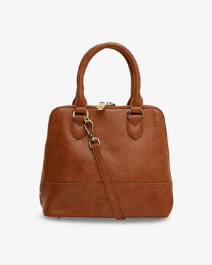ELMS + KING Fairfax Top Grip - Tan Pebble HANDBAG - Zabecca Living