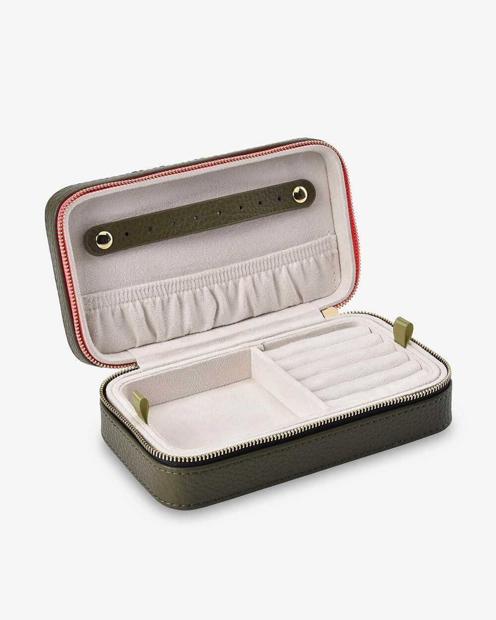 ELMS + KING Jewellery Case Large - Khaki Jewellery Box - Zabecca Living