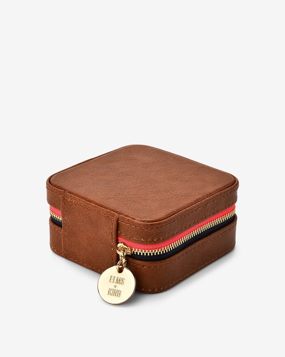 ELMS + KING Jewellery Case - Tan Pebble Jewellery Box - Zabecca Living