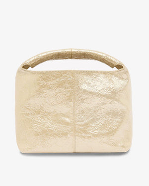 ELMS + KING Linton Crossbody Large - Light Gold Crinkle HANDBAG - Zabecca Living