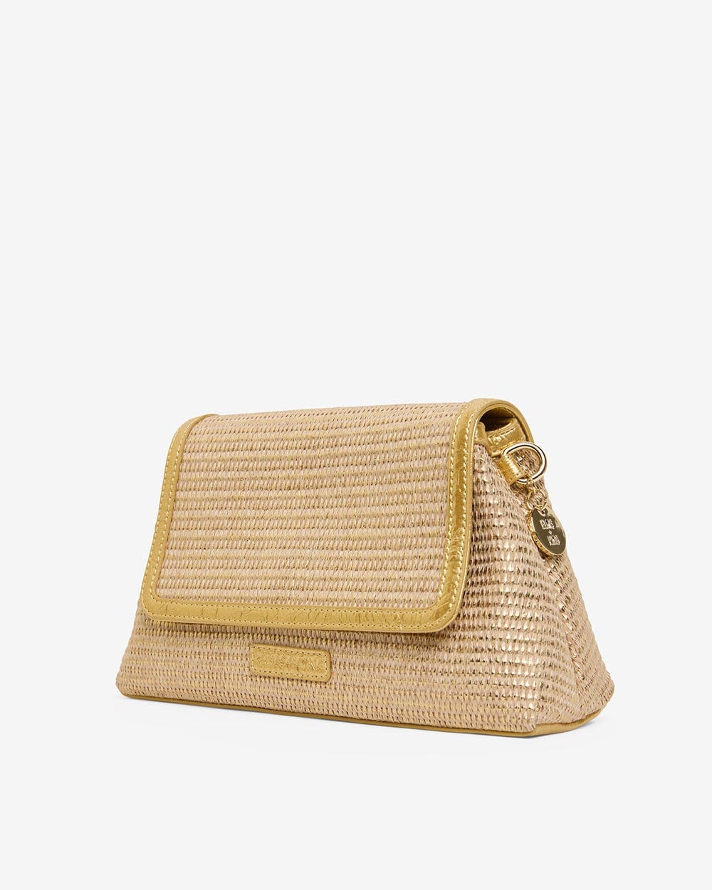 ELMS + KING Lugano Crossbody - Gold Weave HANDBAG - Zabecca Living