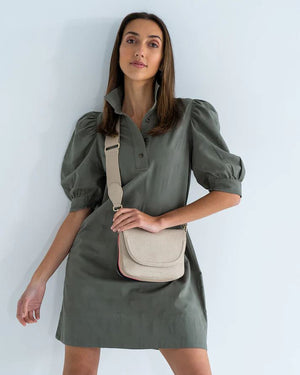 ELMS + KING Mercer Crossbody - Oyster HANDBAG - Zabecca Living