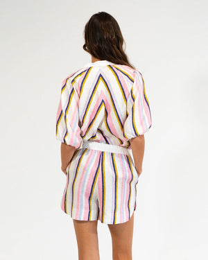 ELMS + KING Miami Top - Catalina Stripe Shirts & Blouses - Zabecca Living