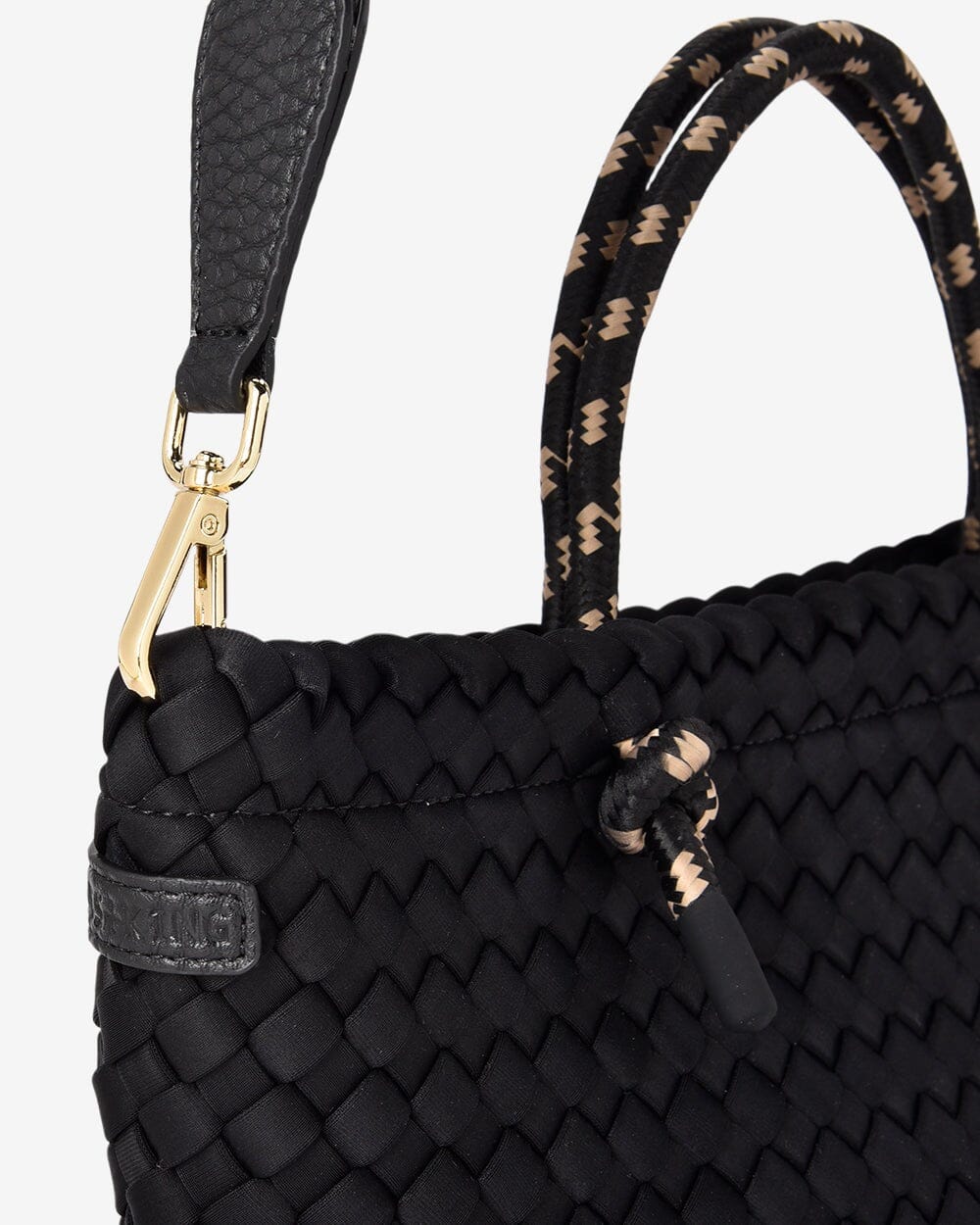 ELMS + KING Michigan Tote - Black Neo Plait TOTE BAG - Zabecca Living