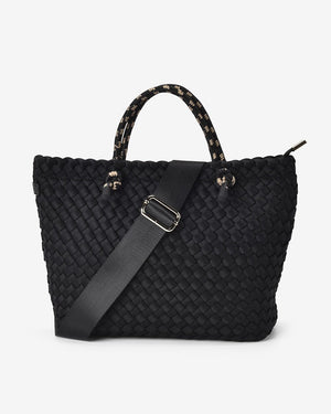 ELMS + KING Michigan Tote - Black Neo Plait TOTE BAG - Zabecca Living