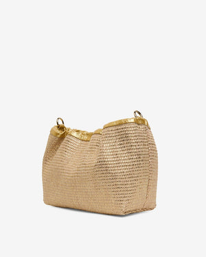 ELMS + KING Monty Bag - Gold Weave HANDBAG - Zabecca Living
