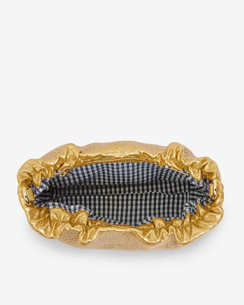 ELMS + KING Monty Bag - Gold Weave HANDBAG - Zabecca Living