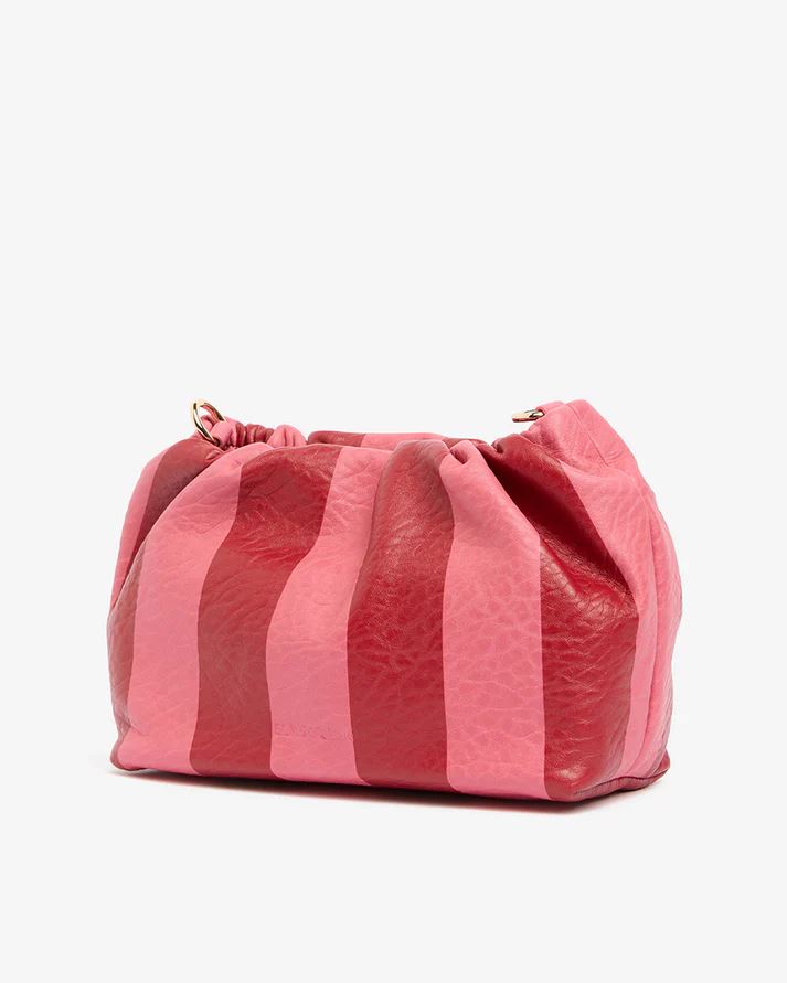 ELMS + KING Monty Crossbody Bag - Burgundy Stripe HANDBAG - Zabecca Living
