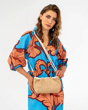 ELMS + KING Monty Crossbody Bag - Natural Weave HANDBAG - Zabecca Living
