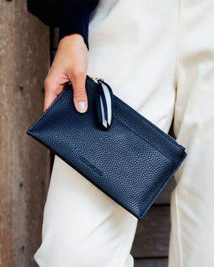 ELMS + KING New York Coin Purse - French Navy Purse - Zabecca Living