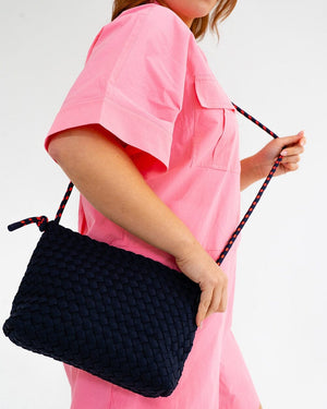 ELMS + KING Panama Crossbody - Navy Neo Plait HANDBAG - Zabecca Living