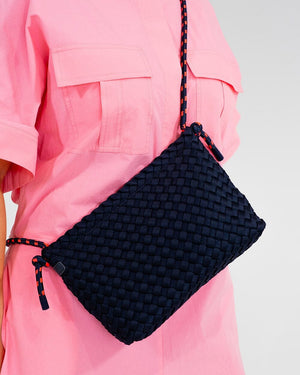 ELMS + KING Panama Crossbody - Navy Neo Plait HANDBAG - Zabecca Living