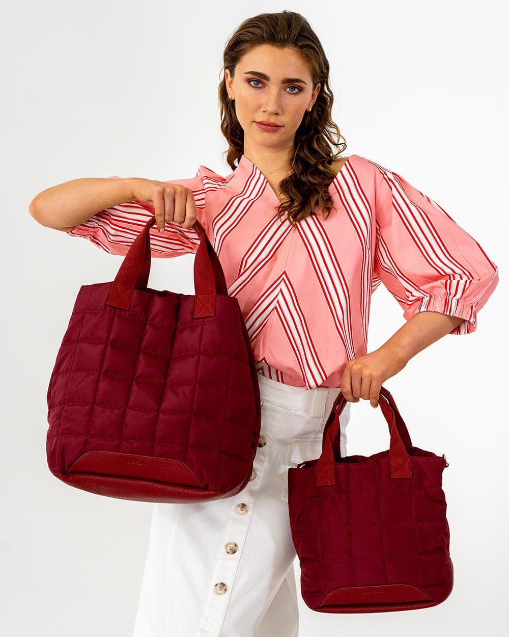 ELMS + KING Santa Monica - Burgundy TOTE BAG - Zabecca Living