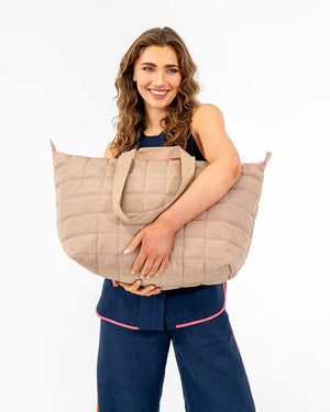 ELMS + KING Spencer Carry All - Taupe HANDBAG - Zabecca Living