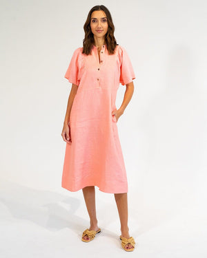 ELMS + KING Ticino Dress - Coral Dress - Zabecca Living