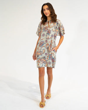 ELMS + KING Ticino Mini Dress - Paisley Dress - Zabecca Living