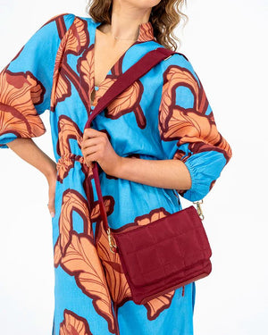 ELMS + KING Windsor Crossbody - Burgundy HANDBAG - Zabecca Living