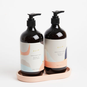 ENA Resin Tray - Peach TRAY - Zabecca Living