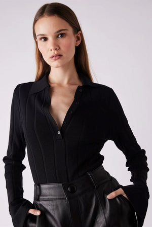 ESMAEE Avenue Button Sweater - Black Jumpers + Knitwear - Zabecca Living