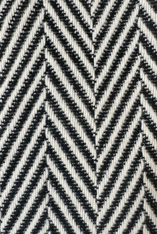 ESMAEE Celine Coat - Black / White Chevron Coat - Zabecca Living