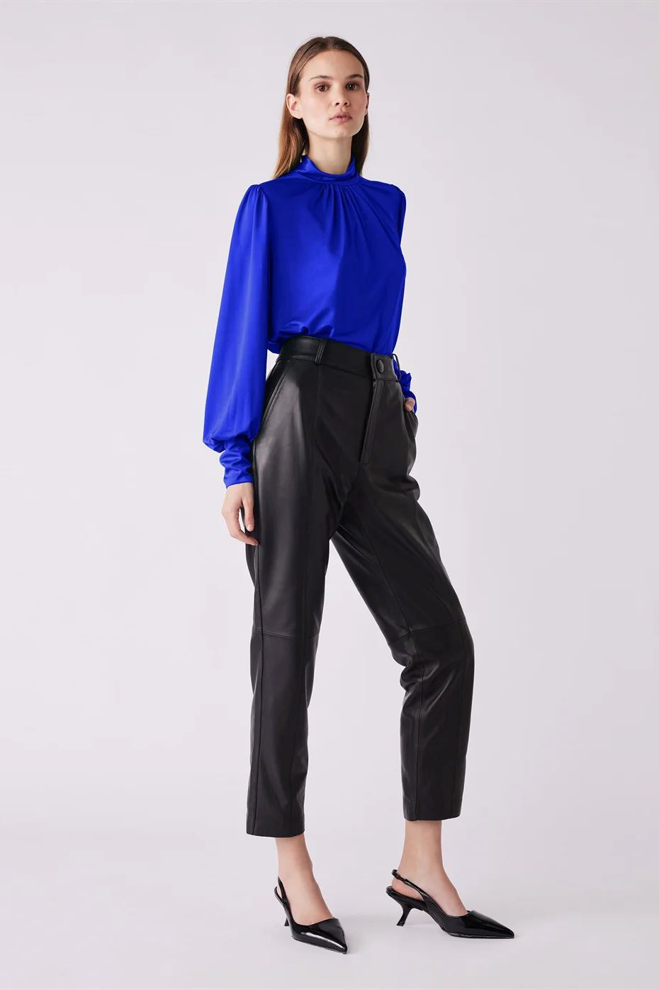 ESMAEE Flute Top - Cobalt Shirts & Blouses - Zabecca Living