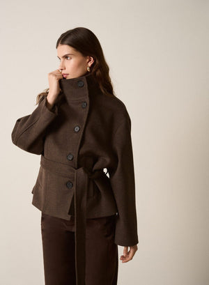 ESMAEE Incline Jacket - Chocolate Jackets - Zabecca Living