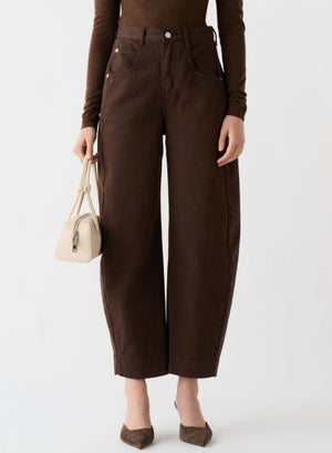 ESMAEE Mayfair Barrel Jeans - Espresso Denim JEANS - Zabecca Living