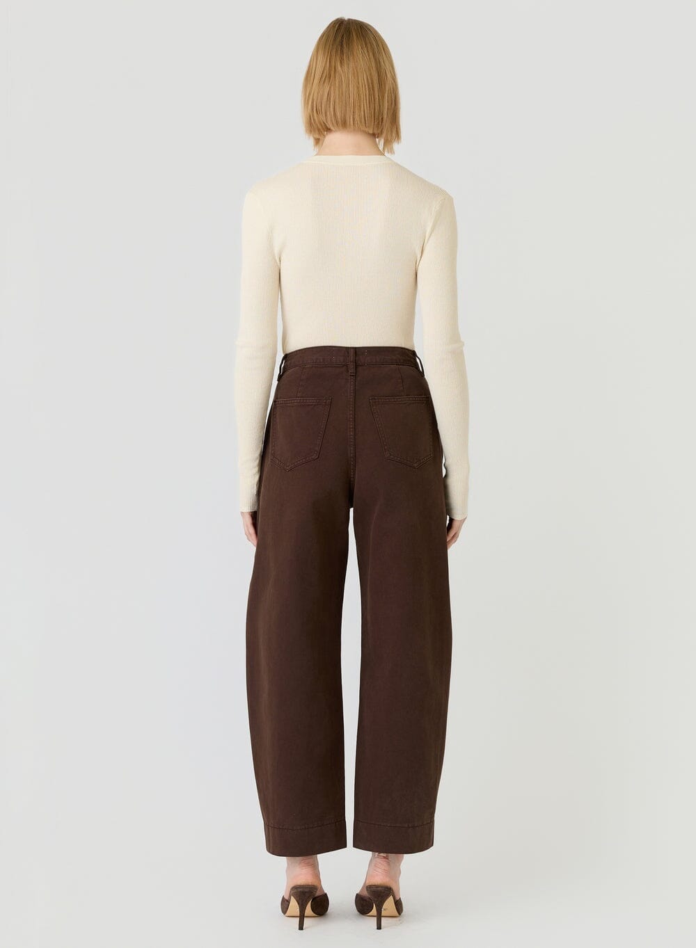 ESMAEE Mayfair Barrel Jeans - Espresso Denim JEANS - Zabecca Living