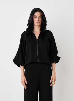 ESMAEE Mercer Bomber Jacket - Black Jacket - Zabecca Living