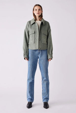 ESMAEE Outland Shacket - Seafoam Winter Jacket - Zabecca Living