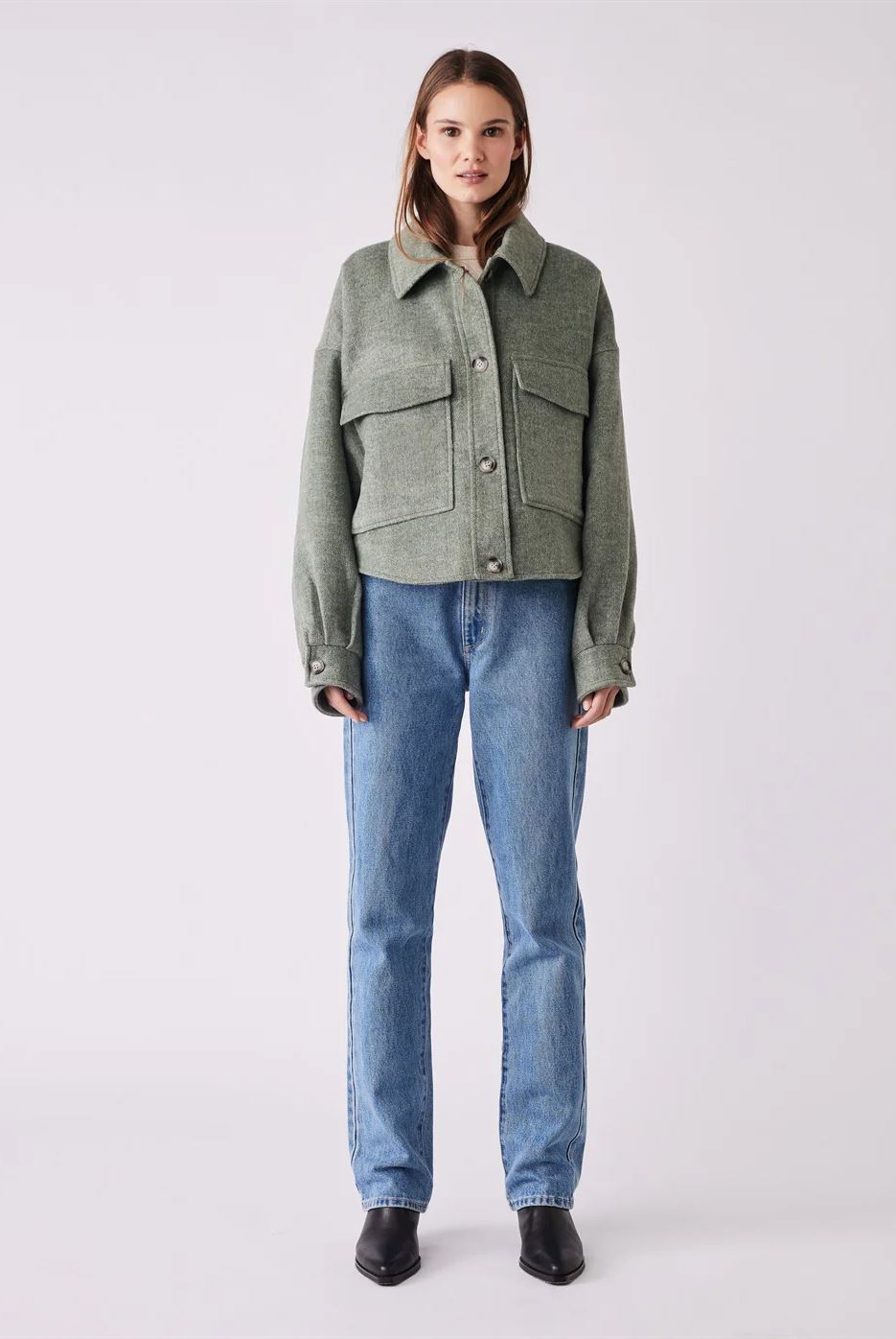 ESMAEE Outland Shacket - Seafoam Winter Jacket - Zabecca Living