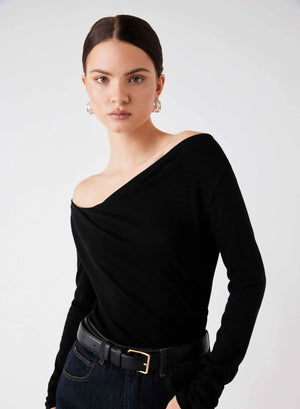 ESMAEE Pinnacle Knit Top - Black Jumpers + Knitwear - Zabecca Living