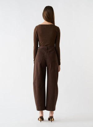 ESMAEE Pinnacle Knit Top - Chocolate Jumpers + Knitwear - Zabecca Living