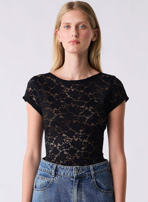 ESMAEE Reunion Lace Top - Black Top - Zabecca Living