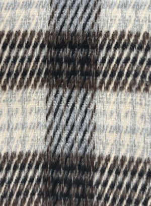 ESMAEE Ridder Cropped Coat - Brown/Grey Check Coat - Zabecca Living