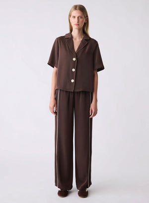 ESMAEE Staycation Shirt - Choc Shirts & Blouses - Zabecca Living