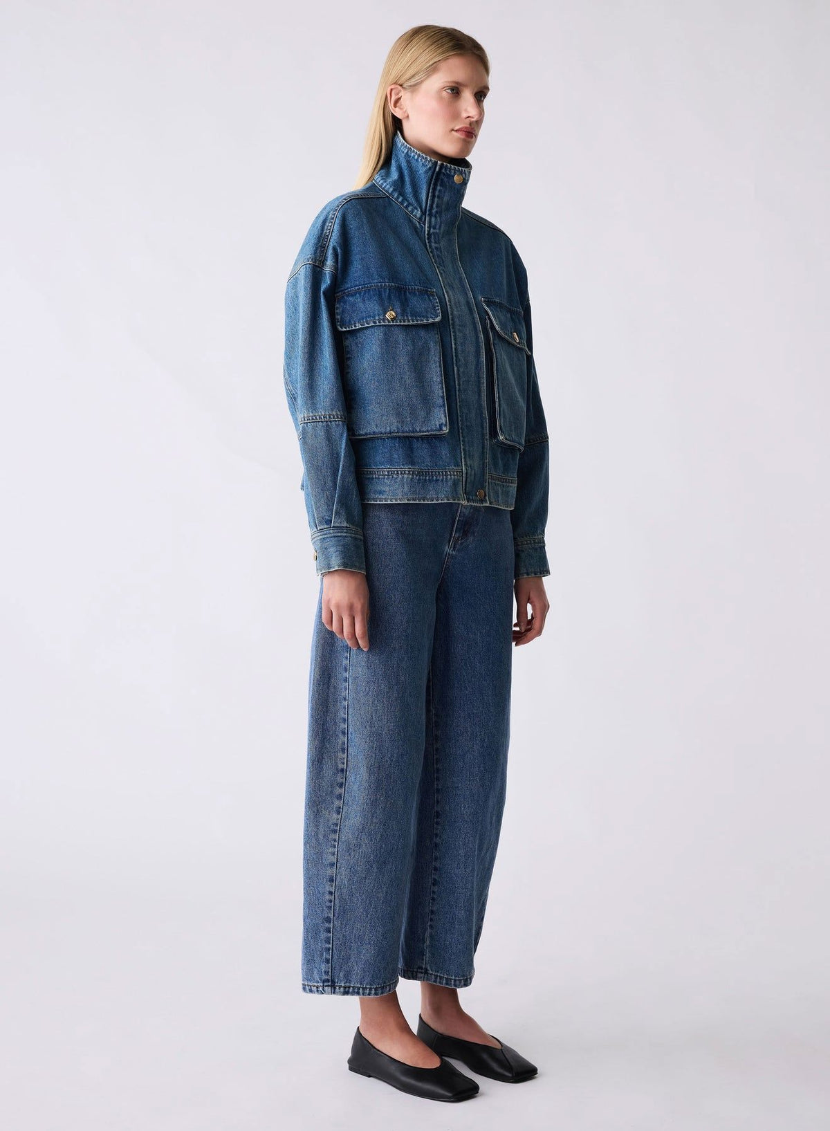 ESMAEE Terminal Denim Jacket - Blue Denim Jackets + Coats - Zabecca Living