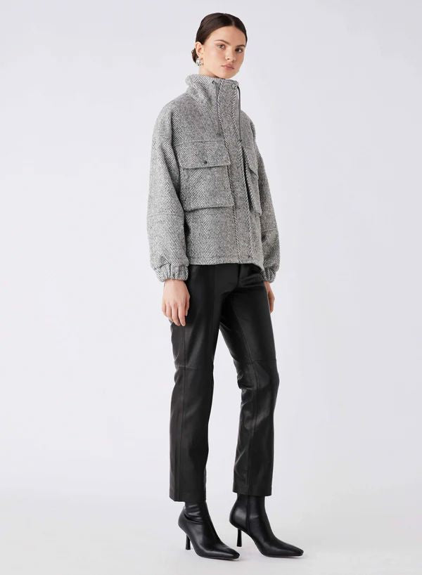 ESMAEE Weekender Jacket - Ash Chevron Jacket - Zabecca Living