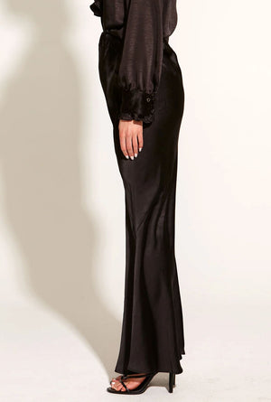 FATE & BECKER Only She Knows Maxi Skirt - Black Skirt - Zabecca Living