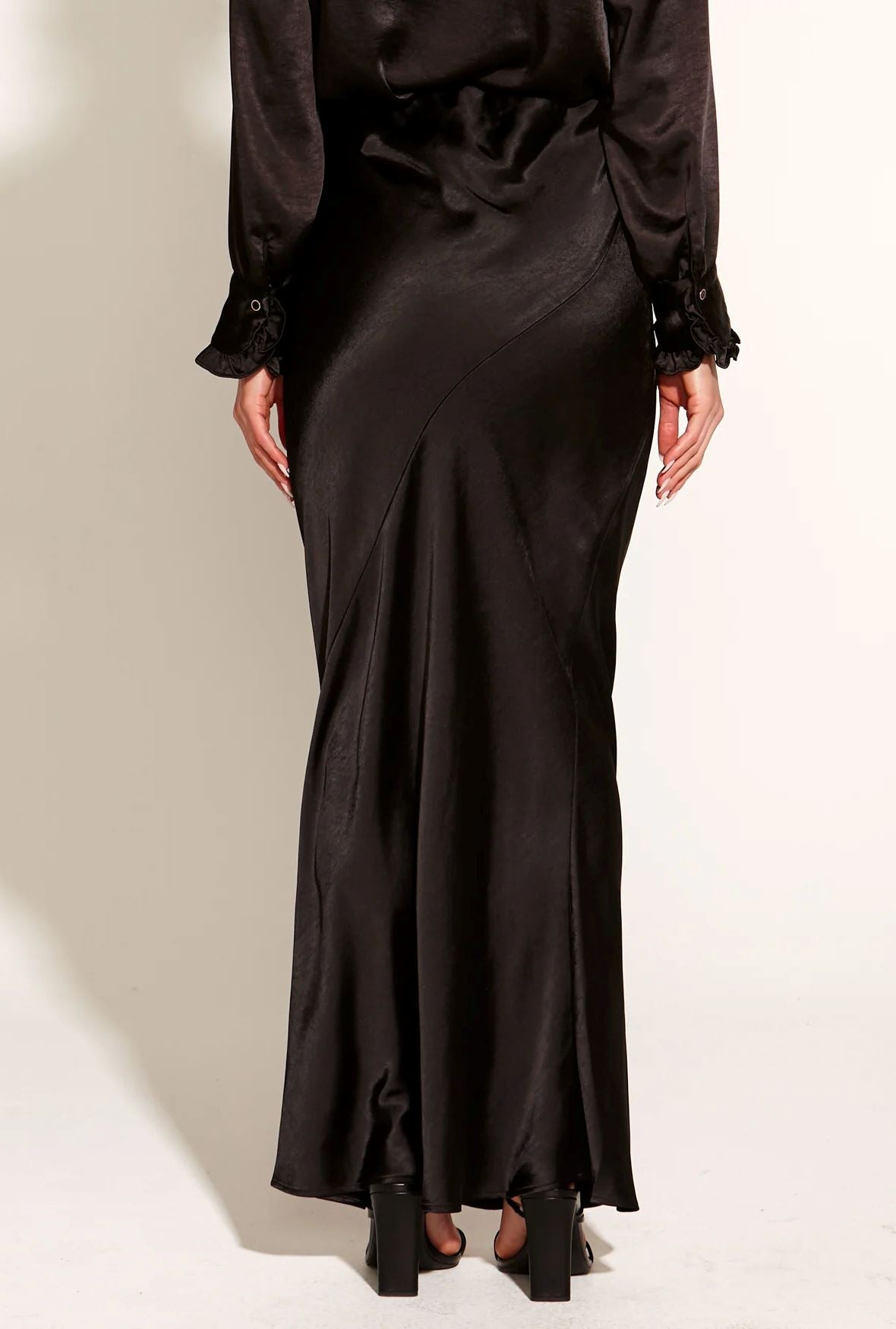 FATE & BECKER Only She Knows Maxi Skirt - Black Skirt - Zabecca Living