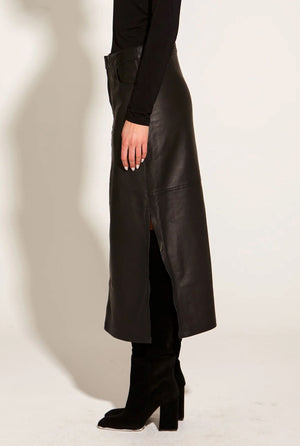 FATE & BECKER Underground Leather Skirt - Black Skirt - Zabecca Living