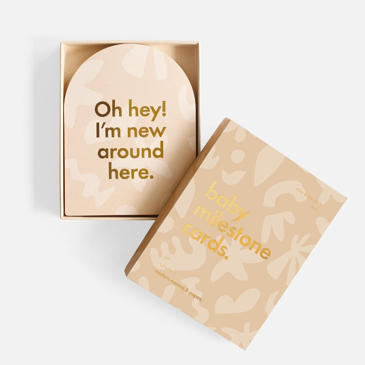 FOX & FALLOW Baby Milestone Cards - Helios BABY (0-12 Mths) - Zabecca Living