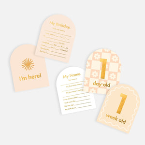 FOX & FALLOW Baby Milestone Cards - Helios BABY (0-12 Mths) - Zabecca Living