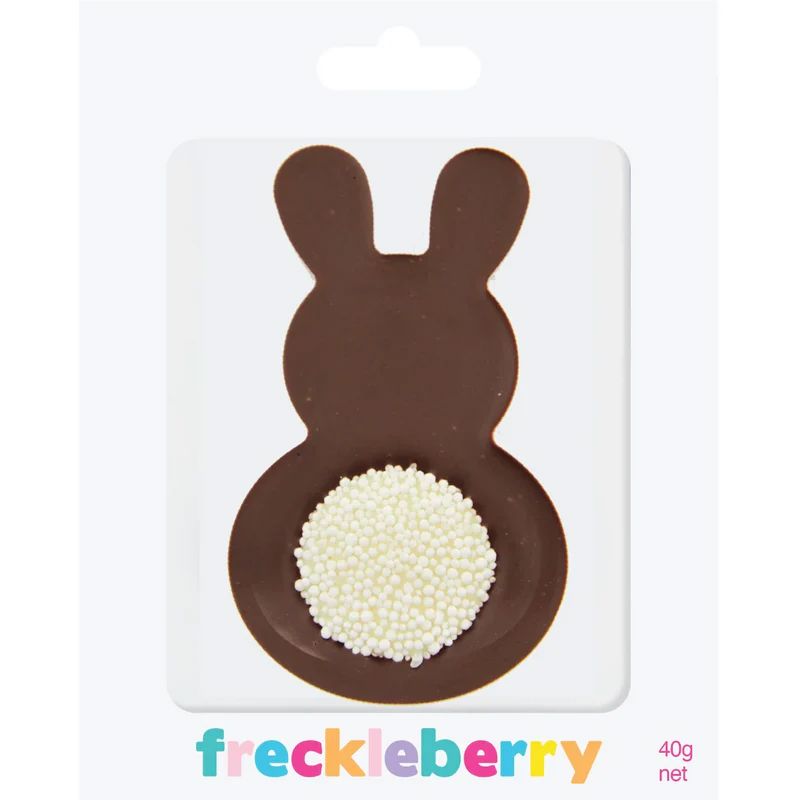 FRECKLEBERRY Chocolate Bunny Freckle Tail - Dark Bunny White Tail Chocolate - Zabecca Living