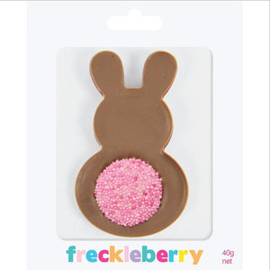 FRECKLEBERRY Chocolate Bunny Freckle Tail - Pink Tail Chocolate - Zabecca Living