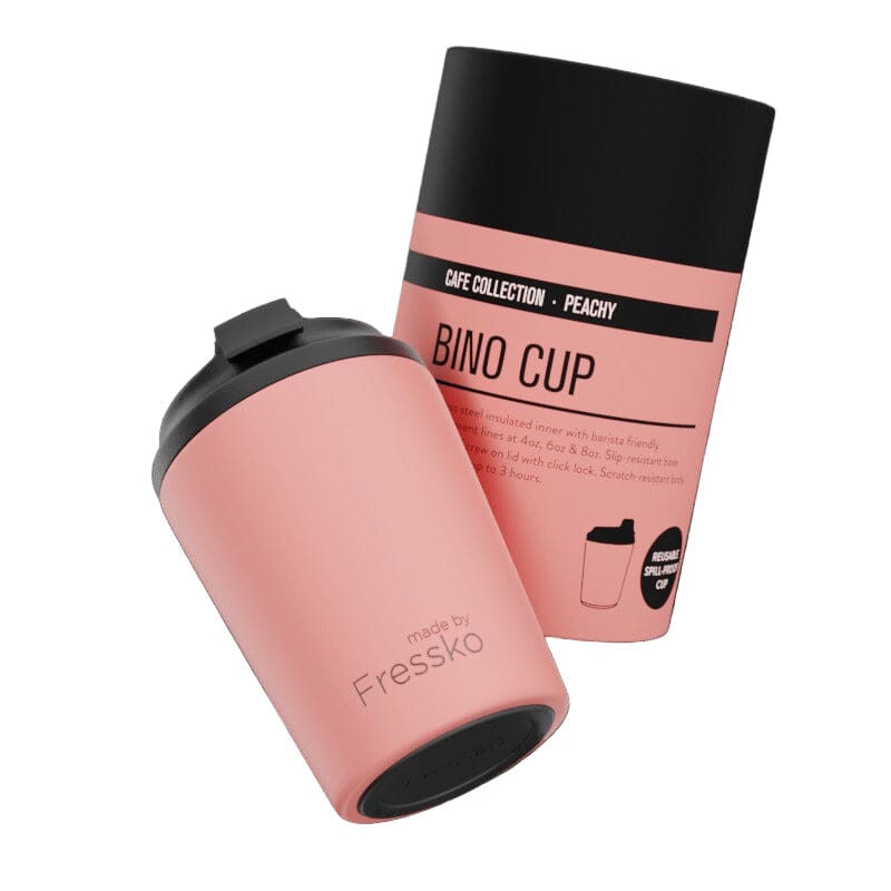 FRESSKO Bino Reusable Cup 8oz - Peachy COFFEE, TEA & DRINKS - Zabecca Living